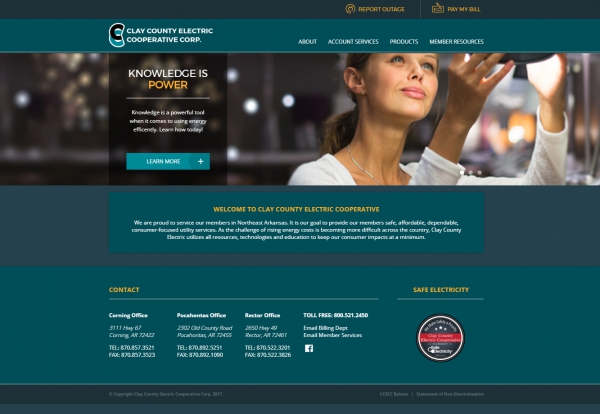 Clay County Electric Cooperative Corporation Website