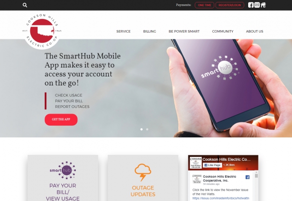 Cookson Hills Electric Cooperative Website